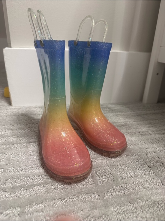 Member's Mark Other - Rainbow Rain Boots Girl Size 7/8